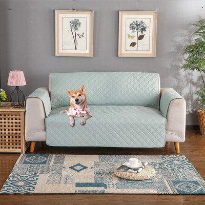 PETCUTE Sofabezug Sofaüberwurf Anti-Rutsch Sofa schonbezug wasserdichtes Sofabezüge 3 Sitzer Quilted