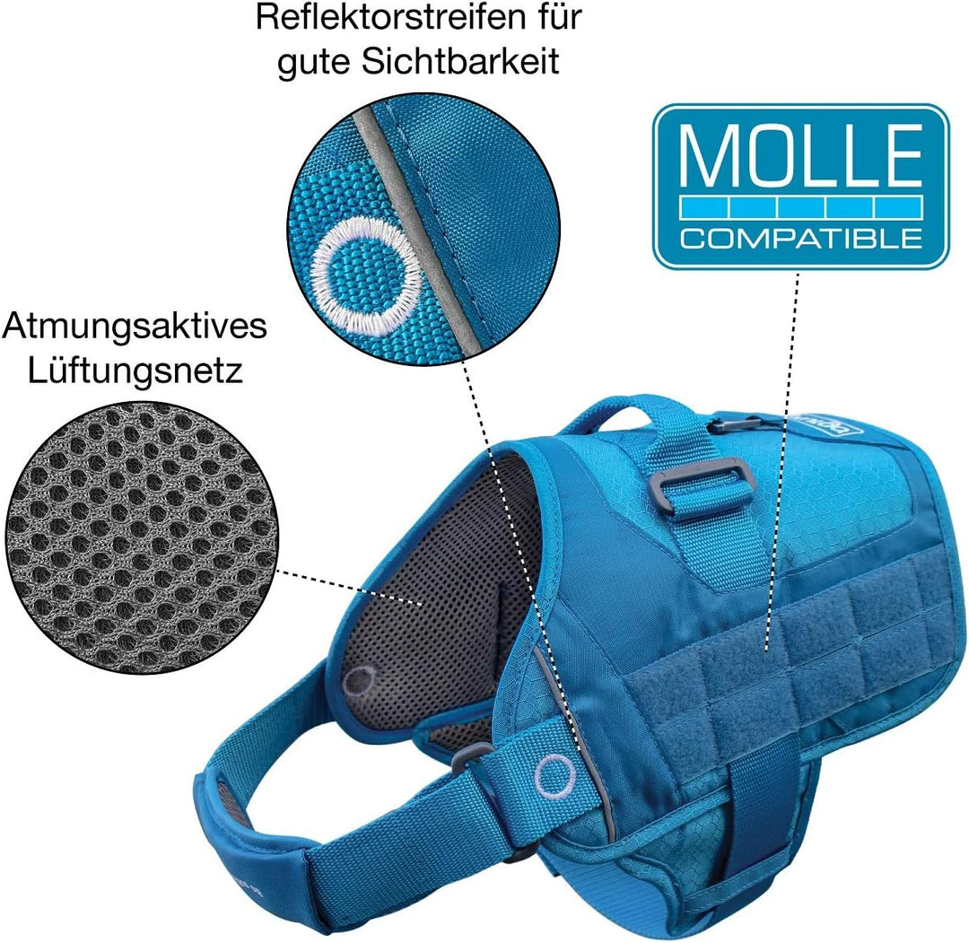 Kurgo RSG Townie Hundegeschirr, Einfaches Anlegen und Abnehmen, Einstellbare Brust- und Bauchgurte,