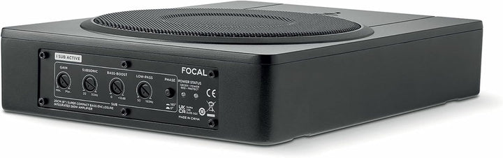 Focal ISUB-Active Aktiv Untersitz Subwoofer 8" 20cm flach für Fahrersitz Beifahrersitz