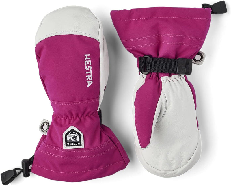 HESTRA Army Leather Heli Ski Jr. Mitt pink 4, pink 4
