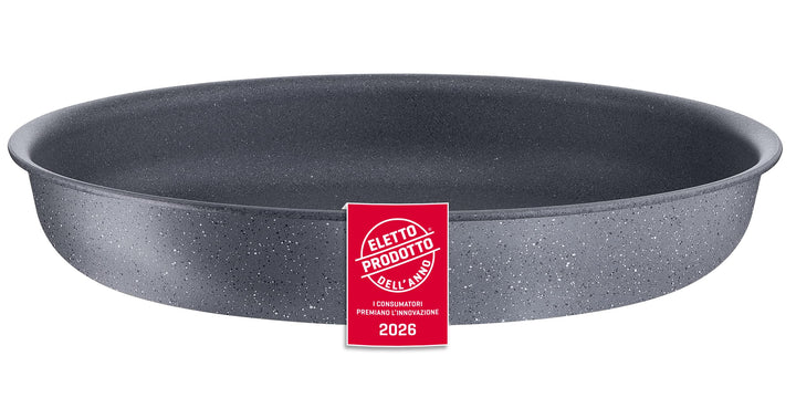 Lagostina Ingenio Mineralis Green Bratpfanne Ø 24 cm, 100% recycelt, für Gas, Backofen und Induktion