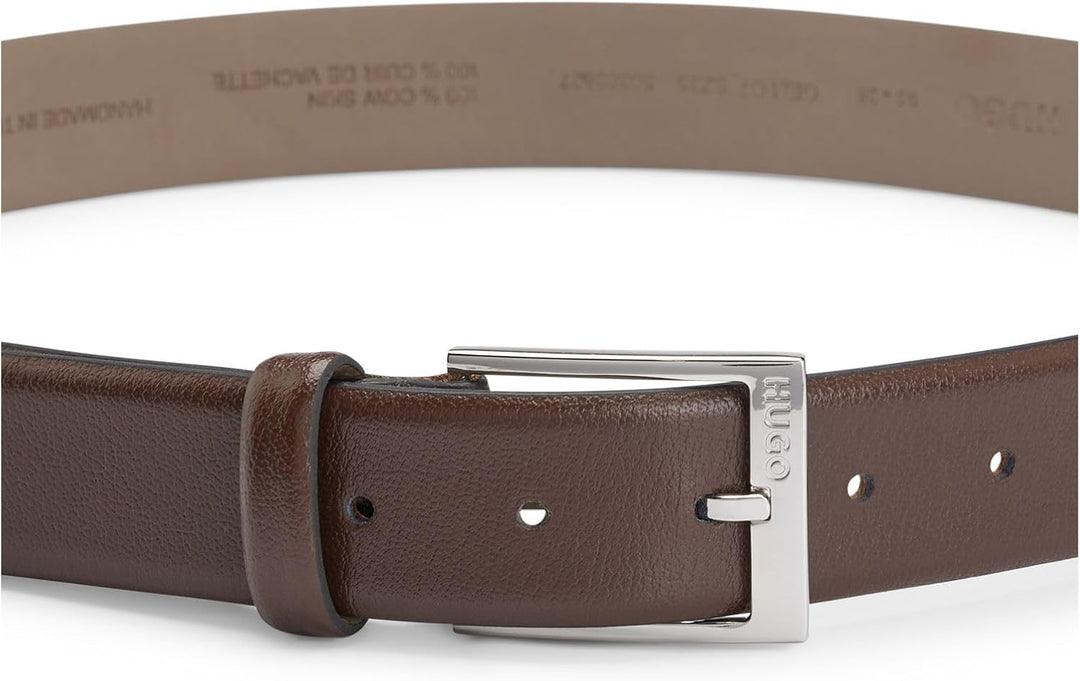 HUGO Gürtel Herren 110 Braun (Dunkelbraun 202), 110 Braun (Dunkelbraun 202)