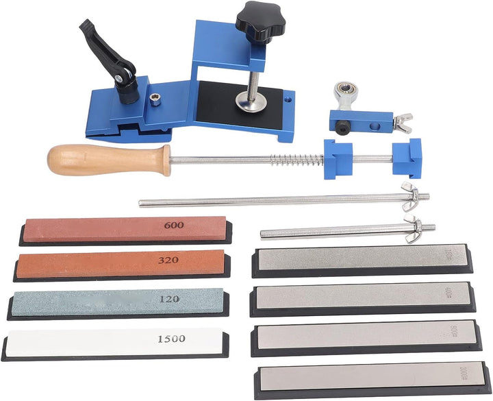 Kadimendium Messerschärfer-Set mit Festem Winkel, 360-Grad-Drehung, Flip-Design, Messerschärfwerkzeu