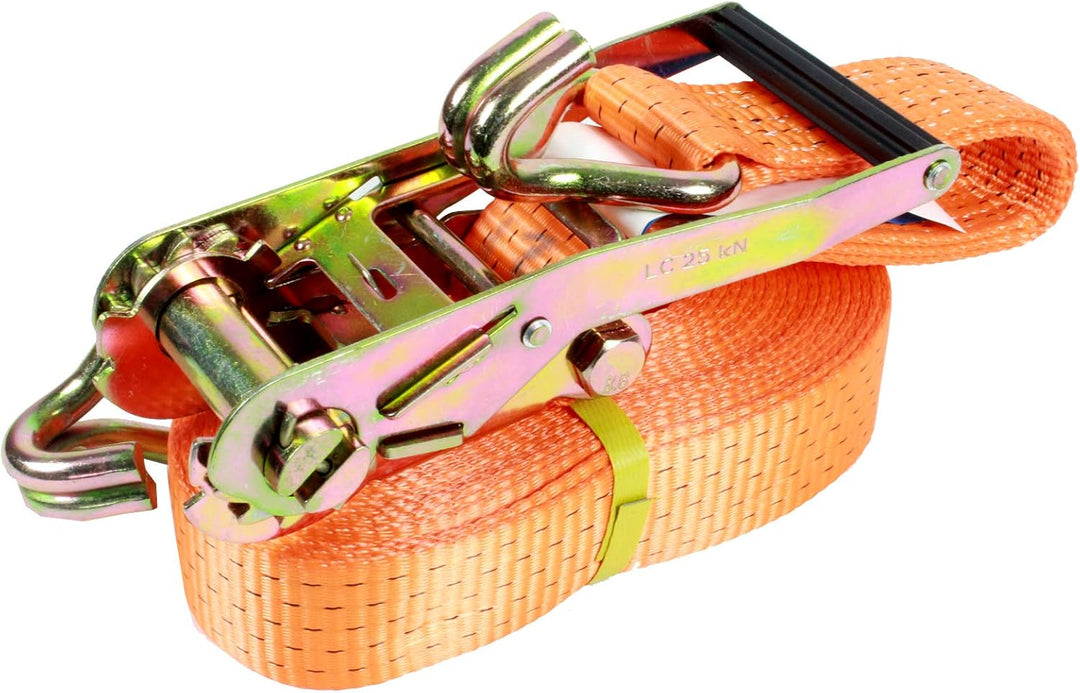 TRUTZHOLM 4 X Spanngurte mit Ratsche Zurrgurte 8m 5000kg 50mm 2 teilig TÜV/GS 5000 daN Doppelhaken b