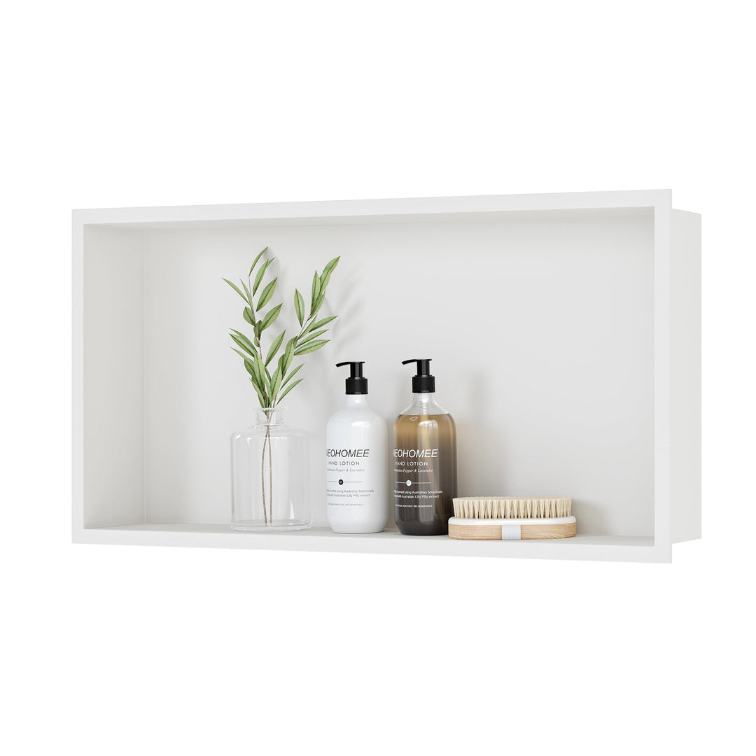 Neodrain Wandnische Dusche Edelstahl Eingebettete Duschnische Einzelregal Lagerung für Badezimmer 60