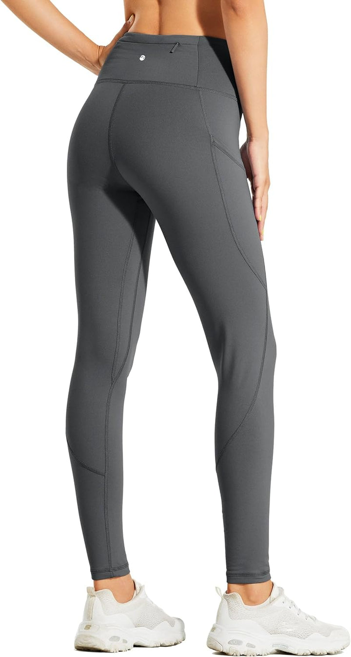 WILLIT Fleece gefütterte Leggings Damen Wasserbeständig Thermohose warme Winterhosen Yogahose Laufho