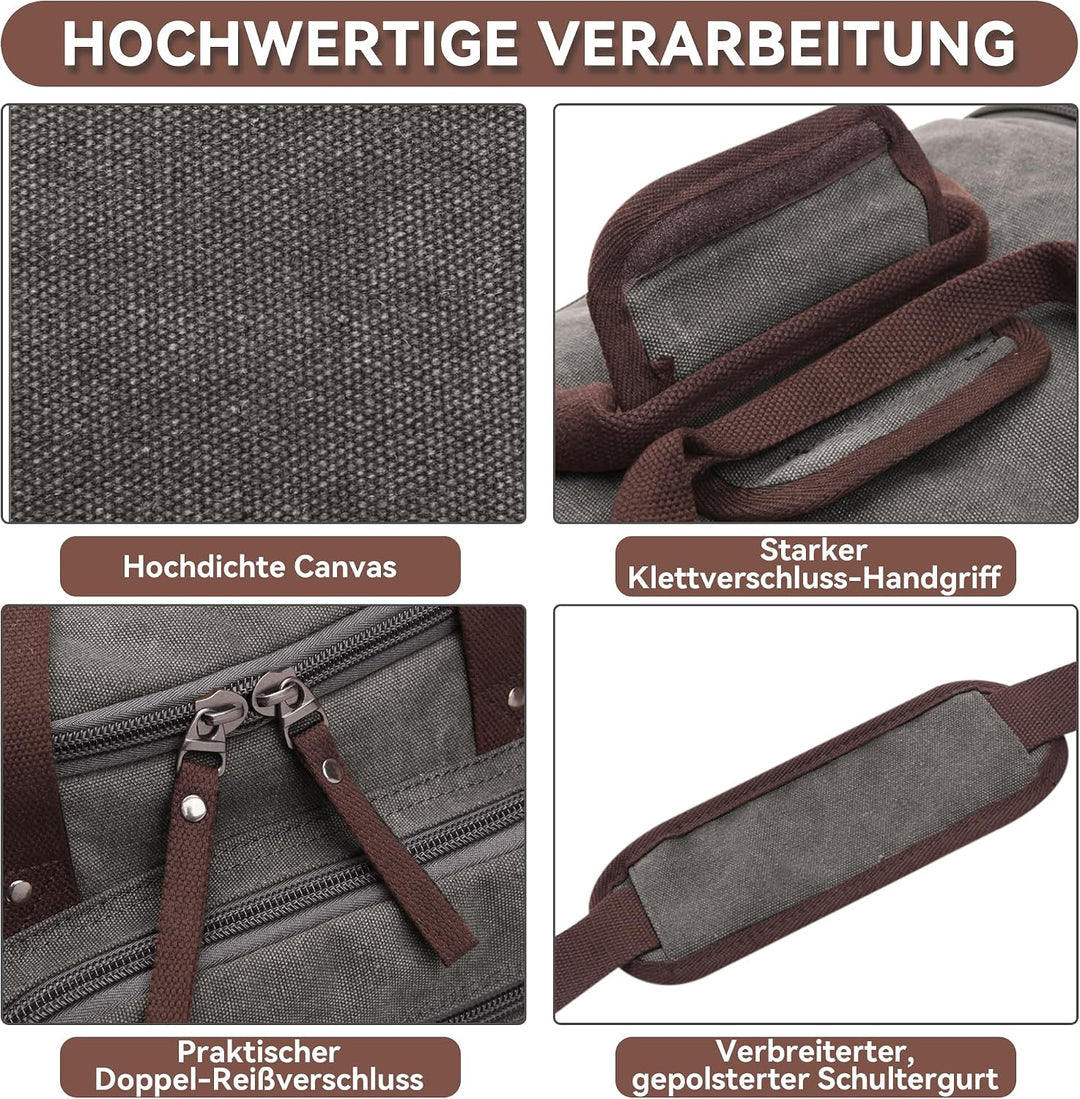 DORRISO Mode Herren Reisetasche Grosse Kapazität Erweiterbar Sporttasche 40L Elegant Handgepäck Tasc