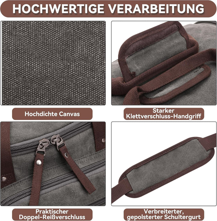 DORRISO Mode Herren Reisetasche Grosse Kapazität Erweiterbar Sporttasche 40L Elegant Handgepäck Tasc