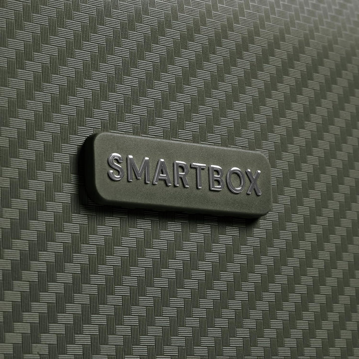 SMARTBOX Hartschalen Koffer-Set 3-teilig | mit Dehnfalte erweiterbar um 3 cm | aus hochwertigem, lei