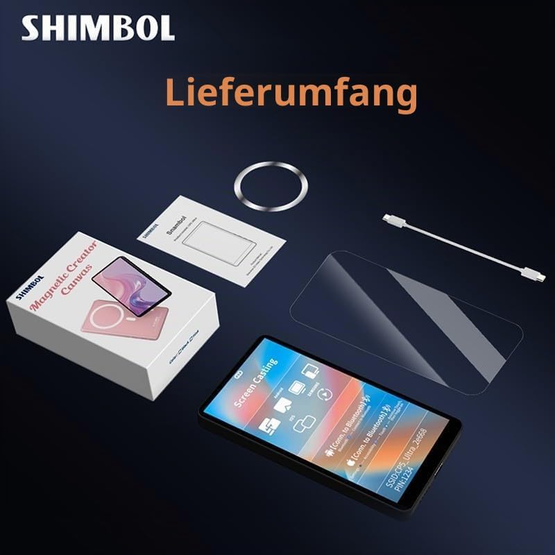 Shimbol CP5 Ultra, 5‘’ 1080P Full Touch HD Telefon Vlog Selfie Monitor Screen für iPhone &amp; Android -