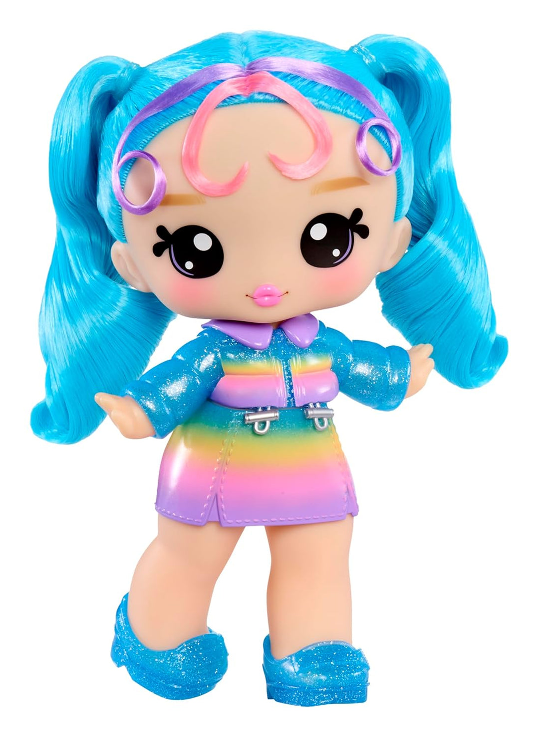 Yummiland Large Doll - Britney Boba – Enthält 1 Puppe, Duftenden Lipgloss zum Selbermachen, Anpassba