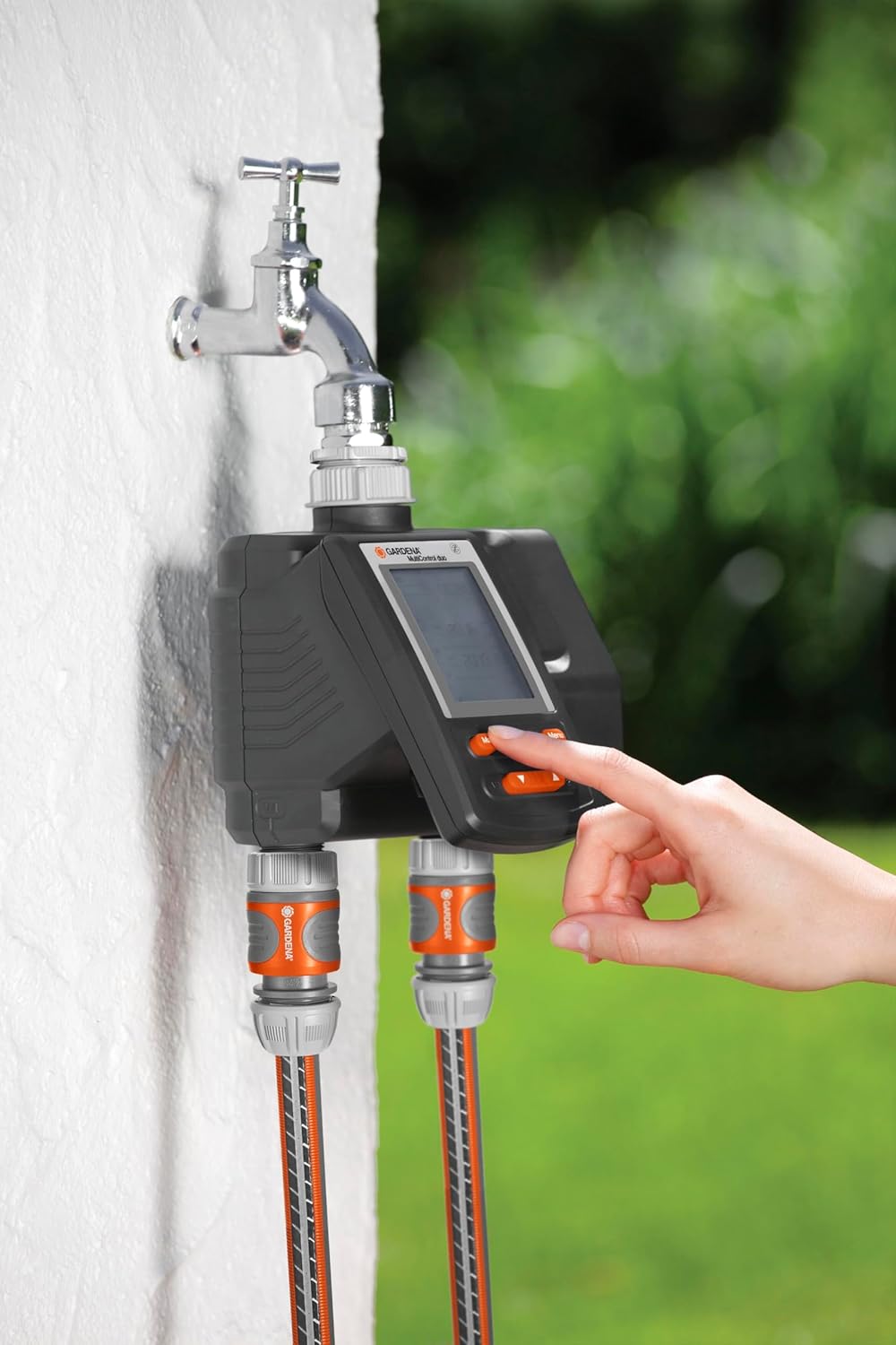 Gardena 271687 Bewässerungscomputer MultiControl duo: Automatische Bewässerungssteuerung, Wochentage