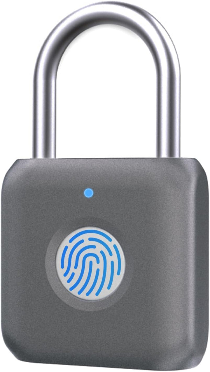Schloss mit Fingerabdruck, Eseesmart Fingerprint Schloss, Fingerabdruck Vorhängeschlöss, USB-Aufladu