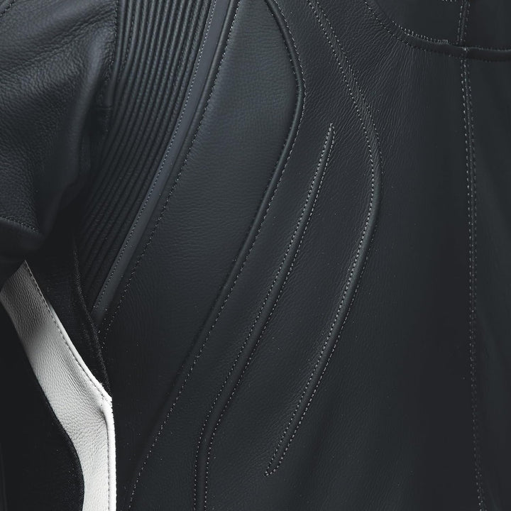 Dainese Avro 4 2-Teiler Motorrad Lederkombi (Black/White,46) 46 BLACK-MATT/BLACK-MATT/WH, 46 BLACK-M