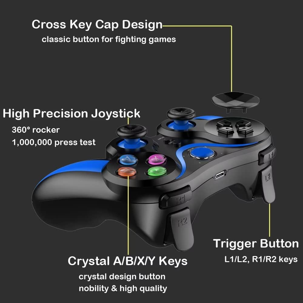 arVin Mobile Game Controller für iOS/Android, Wireless MFi Gamepad für iPhone 14/13/12/11, für Samsu