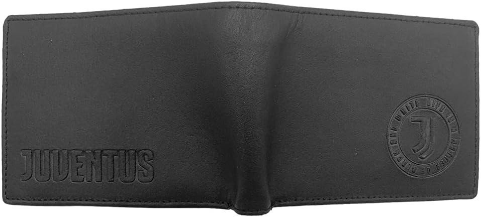 Juventus 133062, Geldbörse aus Leder, offizielles Produkt für Herren, schwarz, 125 x 95 x 30 mm