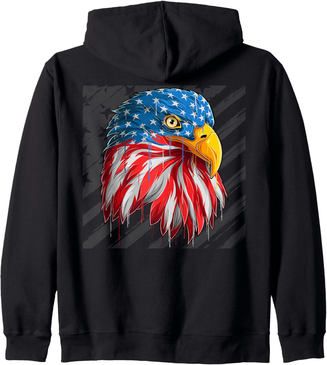 Adler USA Souvenir Flagge Damen, Herren, Jungen, Mädchen Kapuzenjacke