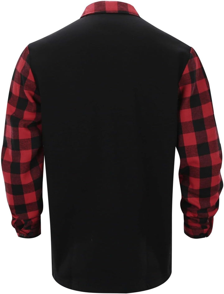 SRZYMJ Herren Polo Pullover Langarmshirt Strickpullover Männer Pulli Winterpullover Basic Einfarbig