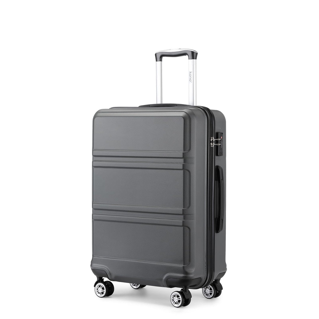KONO Koffer Trolley Hartschale Handgepäck Zwillingsrollen Leichtgewicht ABS Kabinentrolley Reisekoff