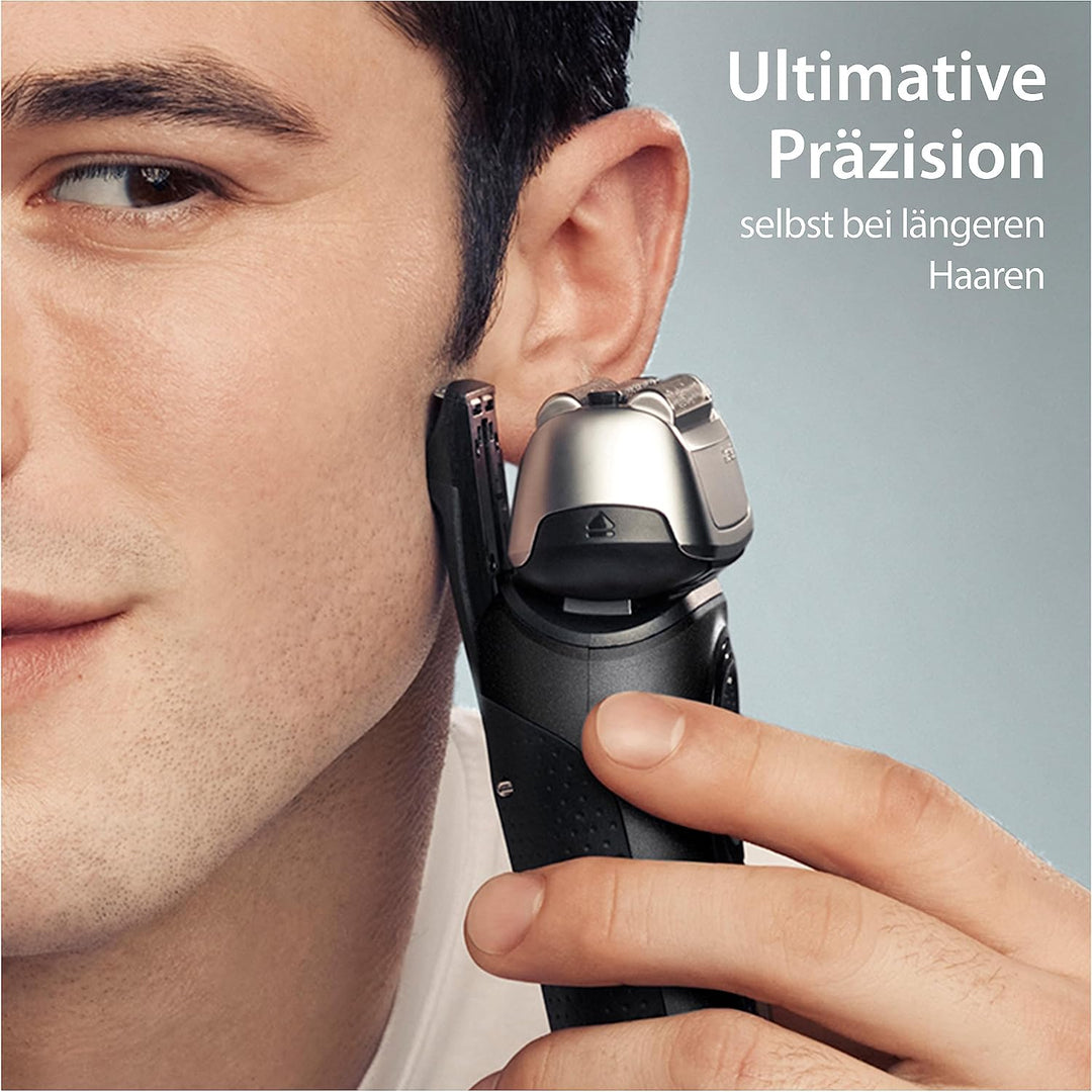 Braun Series 8 Rasierer Herren mit 4+1 Scherkopf, Elektrorasierer, Präzisions-Langhaarschneider, Lad