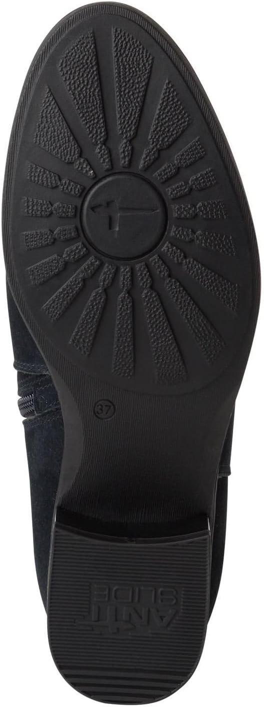 Tamaris Damen Klassische Stiefel, Frauen Stiefel,Wechselfussbett,Comfort Lining 41 EU Blau Navy, 41