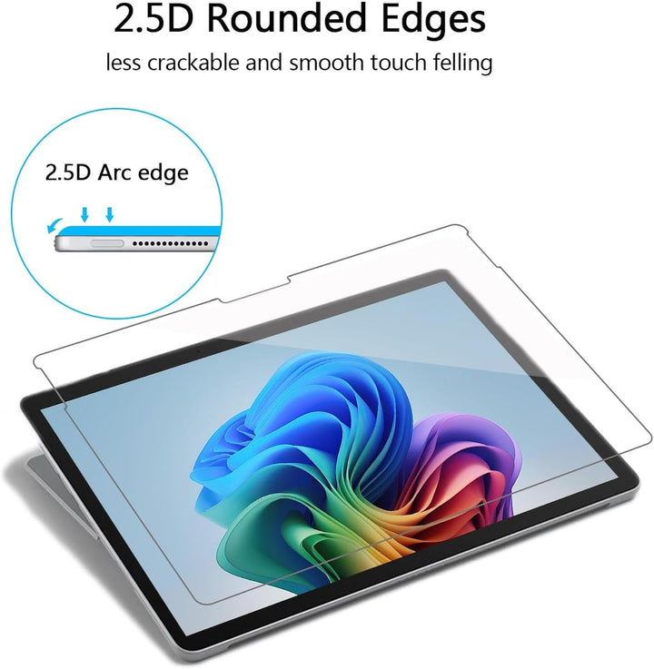 Adeway Displayschutzfolie aus gehärtetem Glas für Microsoft Surface Pro 11/ Pro 9/ Pro 10/8/X, Premi