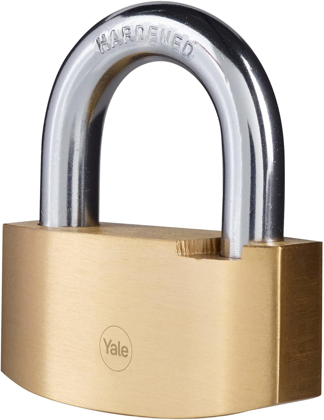 Yale Y2B/80/138/1 Hoher Schutz - Hammerschlag Messing Vorhängeschloss 80mm - Gehärteter Stahlbügel -