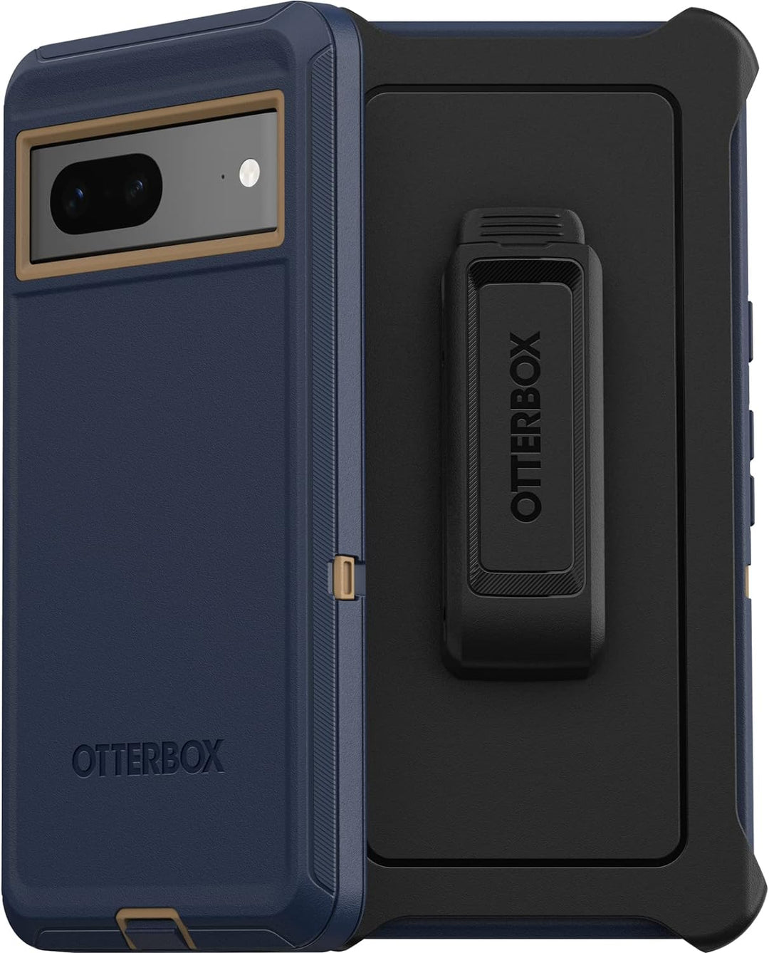 OtterBox Defender Series Schutzhülle für Google Pixel 7, Wildleder, Blau Defender Serie blau, Defend