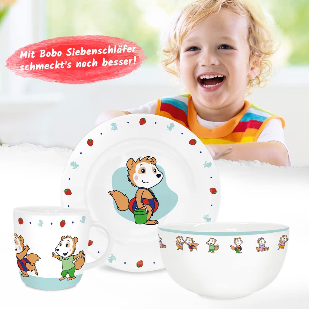 Trötsch BOBO Siebenschläfer Geschirrset Aus Porzellan - Geschenkset Sonstiges Zubehör
