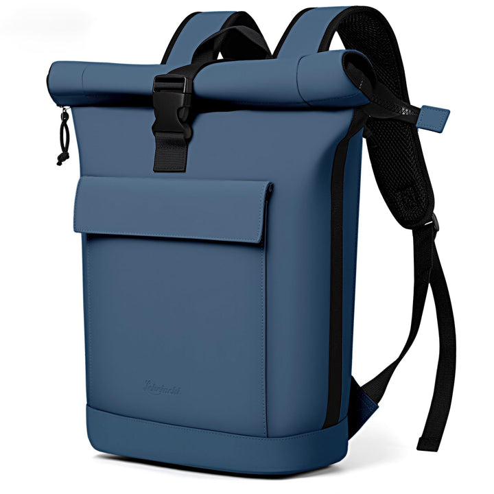 Lekeinchi Rolltop Rucksack Damen & Herren, Elegant Laptop Rucksack Wasserdicht mit 17 Zoll Laptopfac