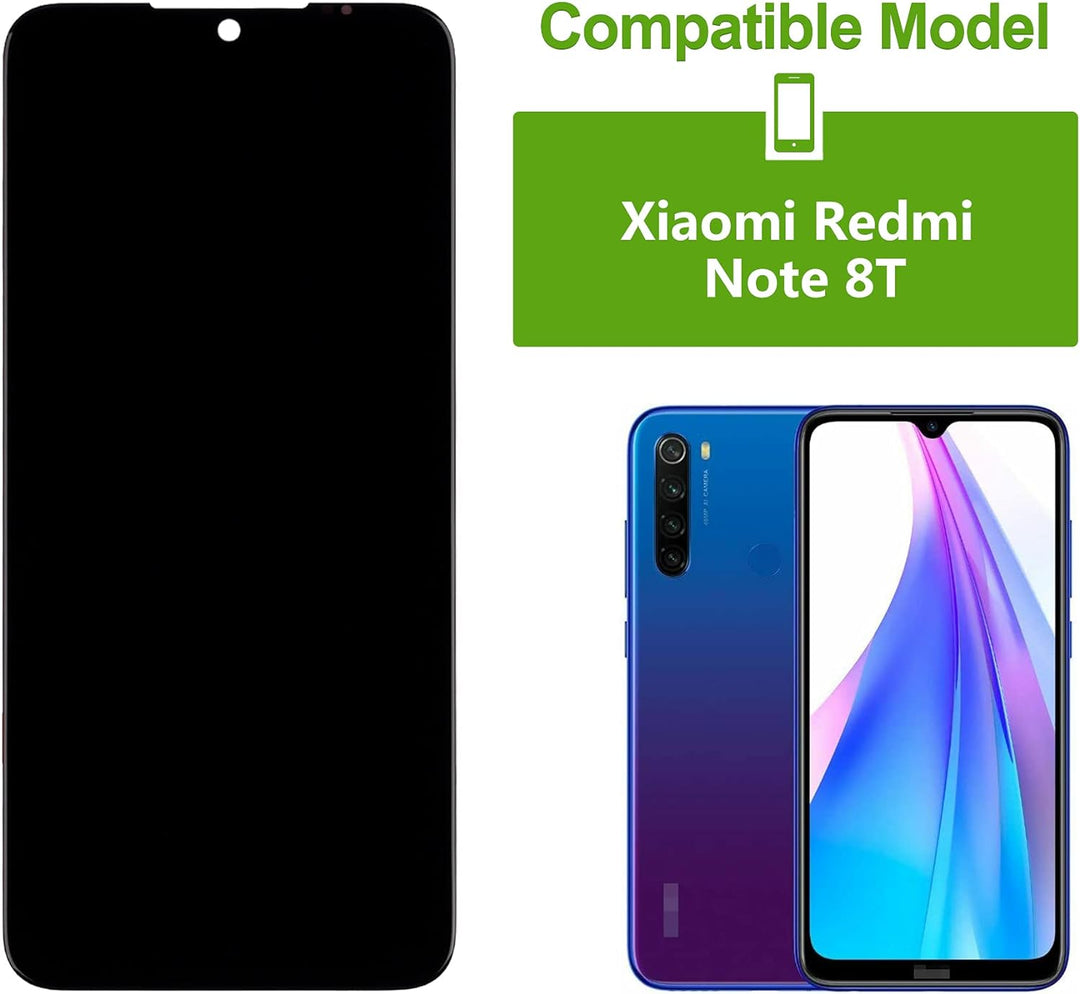 SwarKing LCD Display kompatibel mit Redmi Note 8T Touch Screen Digitizer (Schwarz ohne Rahmen) Ersat