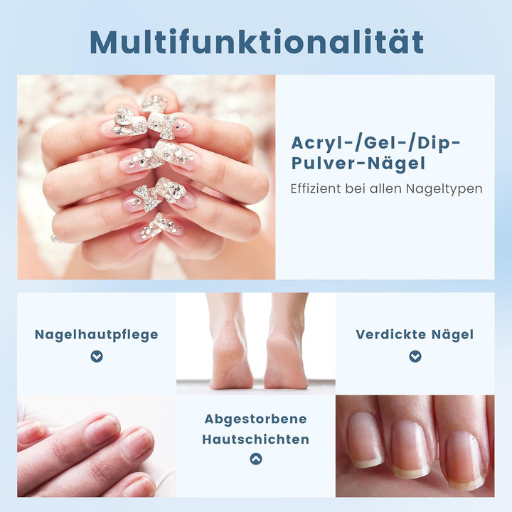 Delanie elektrische Nagelfräser professionell mit 35000 u/min, elektrische Nagelfeile für Gelnägel m