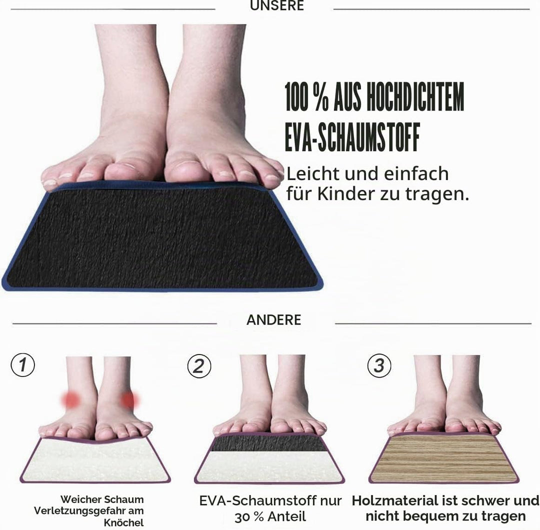 FBSPORT Schwebebalken Kinder 240/270/300 cm Faltbarer Balken Turnen Balance Beam für Zuhause Trainin
