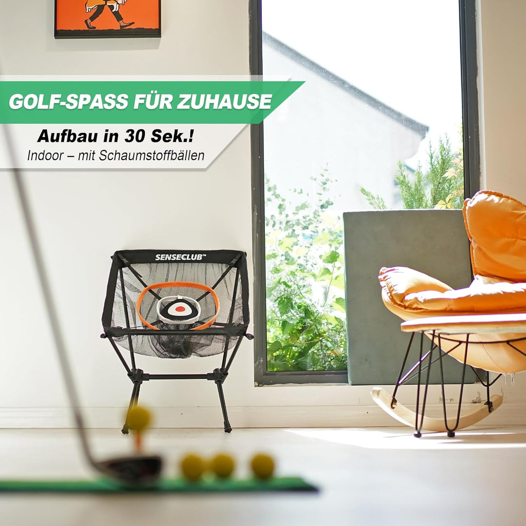 Golf Chipping Net & Driving Net Backyard Golf Practice Net with Mat Indoor Golf Training Target with