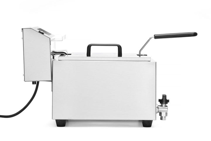 HENDI Fritteuse Mastercook, Digital, Tischfriteuse, Sicherhetsthermostat, Frittierkorb mit extra lan