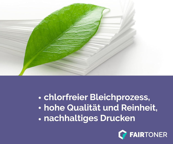 FairToner Kopierpapier 2500 Blatt DIN-A4 80g, Weiss (5 x 500 Blatt / 5er Pack) Universal Druckerpapi