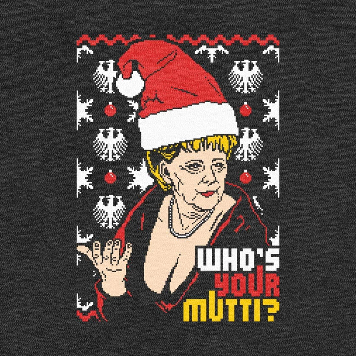 Pullover Herren Geiler Hässlicher Weihnachtspullover mit Angie - Who's Your Mutti? Sweatshirt L Grün