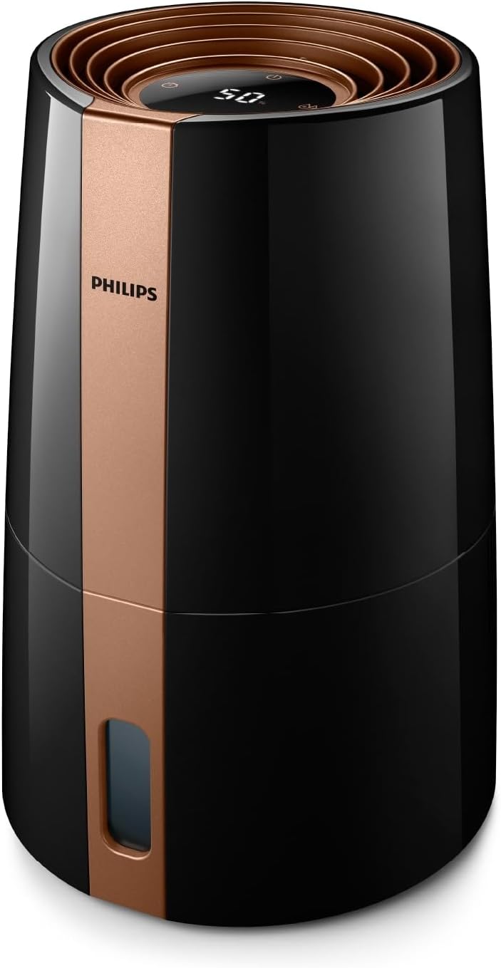 Philips Luftbefeuchter 3000 Serie HU3918/10 (bis zu 45m², hygienische NanoCloud-Technologie, leiser