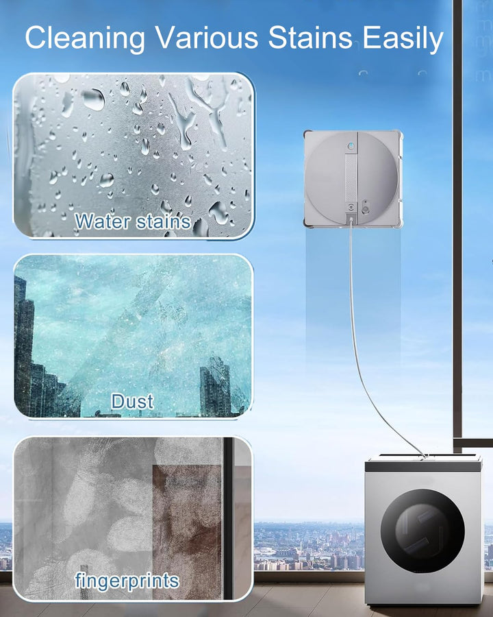 2 Stück W3 Omni Mikrofaser-Reinigungspad mit Halterungen für ECOVACS WINBOT W3 Omni Fensterputzrobot