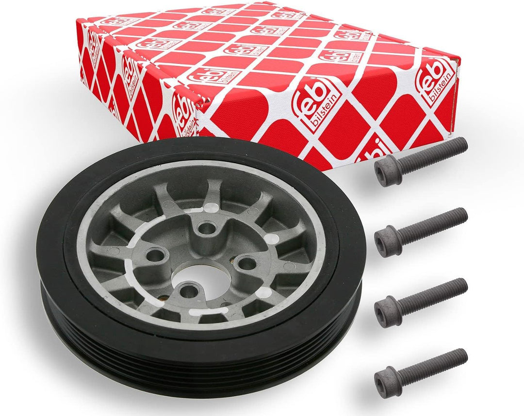 febi bilstein 36344 Riemenscheibe (entkoppelt) für Kurbelwelle, mit Schrauben , 1 Stück