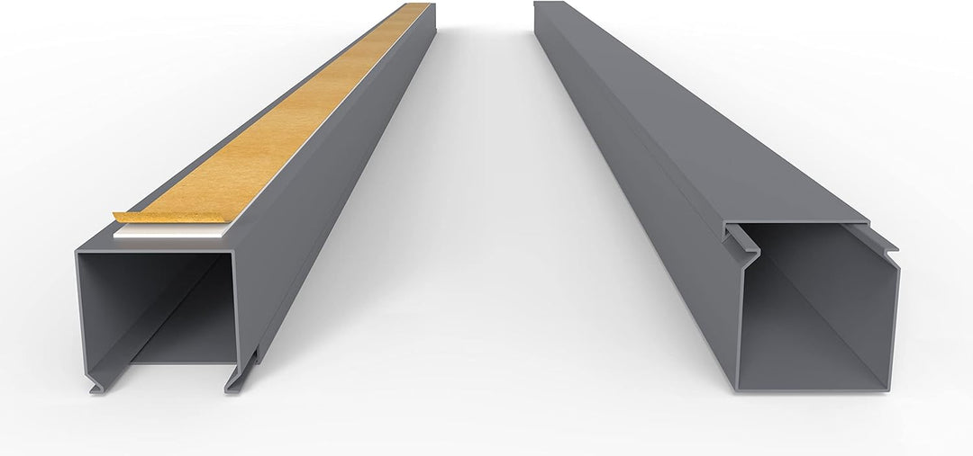 Kabelkanal Selbstklebend Pro mit Schaumklebeband, Kabelschacht 100m 40x40mm - 50x2m, Gray - Grau 100