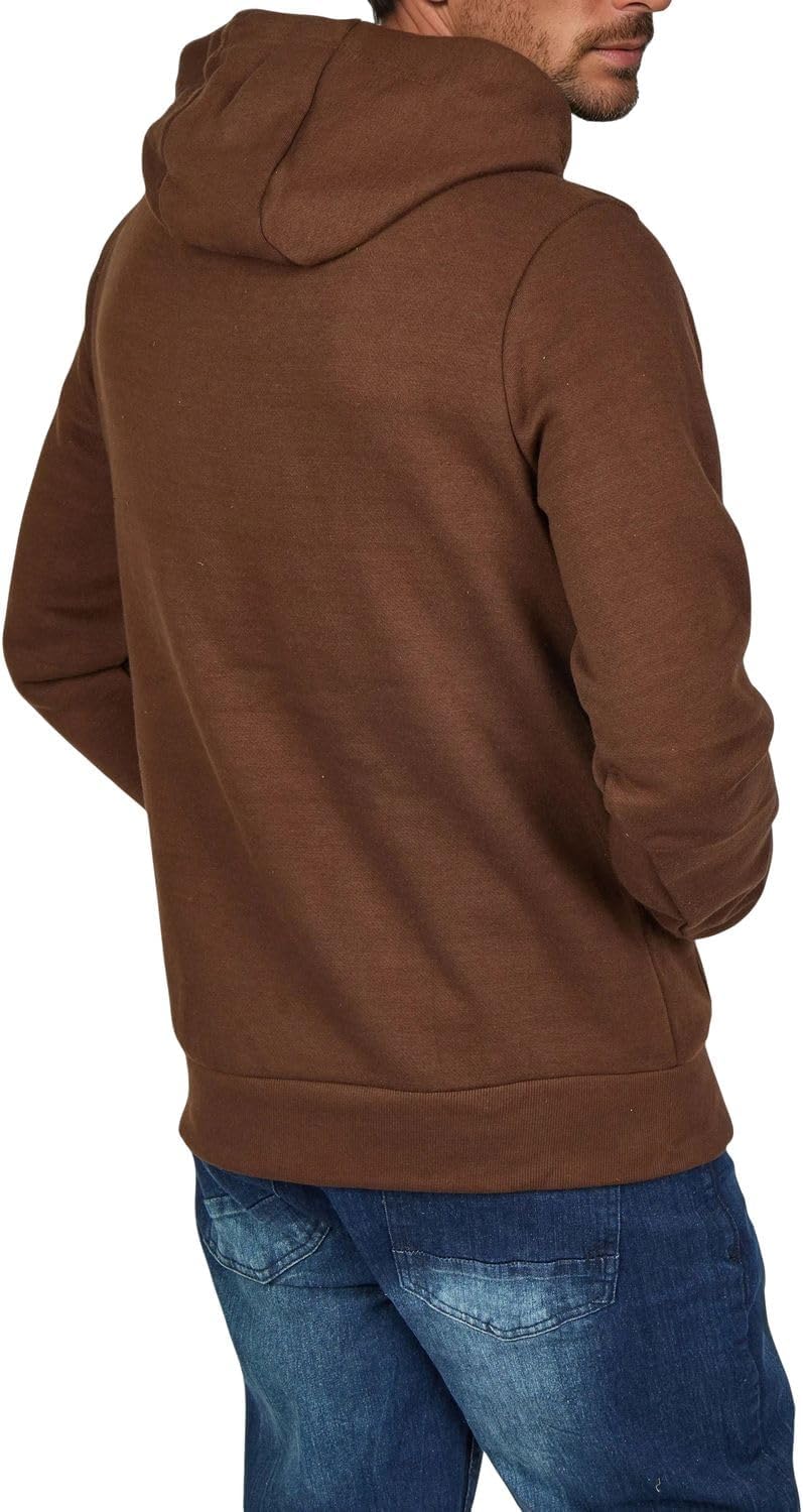 riverso Hoodie Herren Regular Fit RIVLinus Kapuzenpullover Pullover Sweatshirt Streetwear Grau Braun