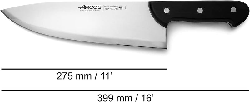 Arcos 286700 Serie Universal - Metzgermesser - Klinge Nitrum Edelstahl 275 mm - HandGriff Polyoxymet