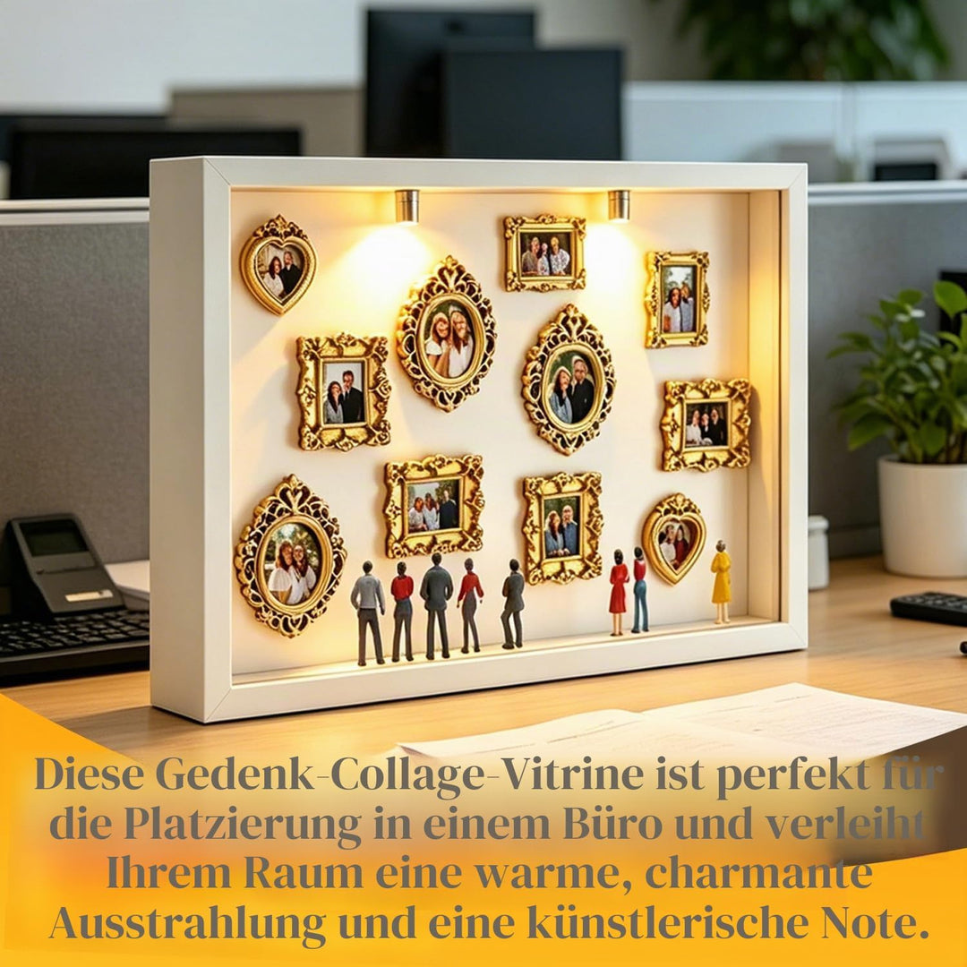 DIY Mini Museum Silhouettenbox mit Licht, Shadow Box Bilderrahmen Set, Museum of us, Foto Erinnerung