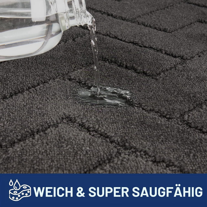 FCSDETAIL Schmutzfangmatte Innen 50 x 80 cm, rutschfeste Fussmatte, waschbar Sauberlaufmatte, absorb
