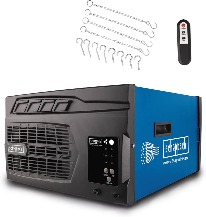 Scheppach Luftreiniger HDA-14 | 740 m³/h Luftfilterleistung | für Werkstätten bis 400m² | 3 Stufen F