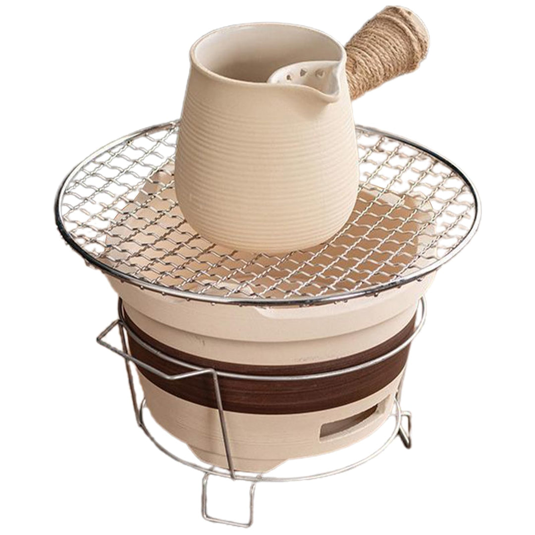 Veeteah BBQ-Grill,Kohleofen - Grillofen zum Kochen von Tee rund um den Herd, Tee-Holzkohleofen für O