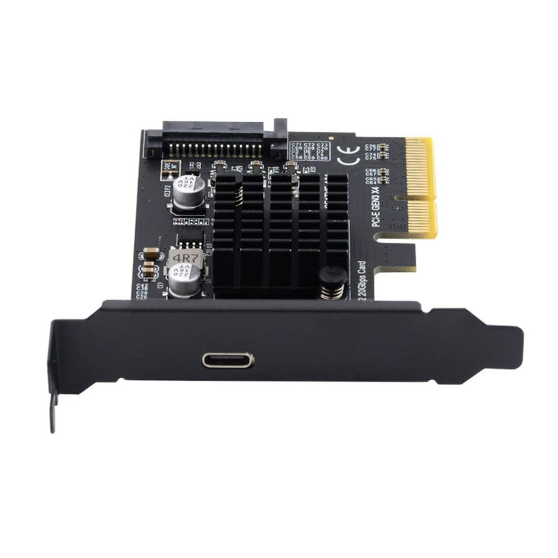 CY PCIe auf USB C Adapter,USB 3.2 Gen2 Typ-C auf PCI-E 4X Express Card Adapter für Motherboard 20Gbp