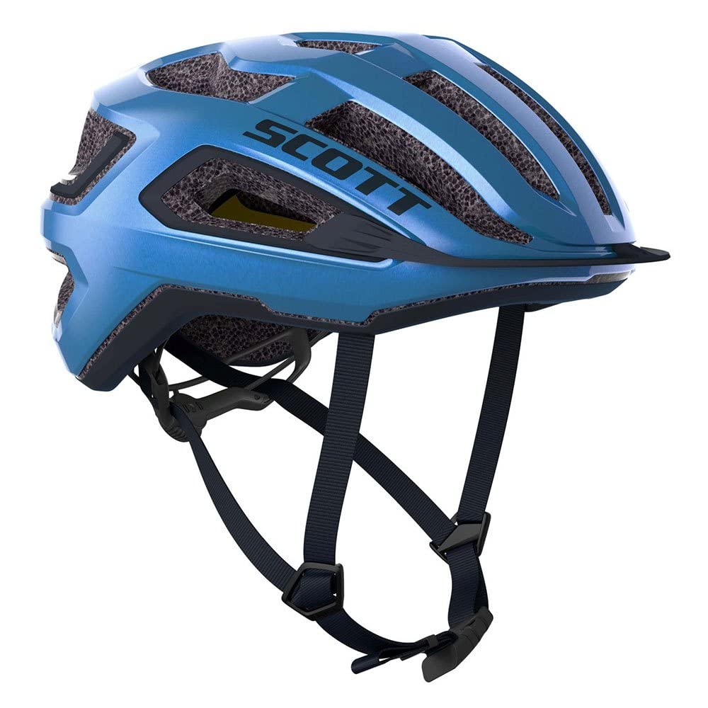Scott Arx Plus MIPS Rennrad Fahrrad Helm Metal blau 2024: Grösse: S (51-55cm)