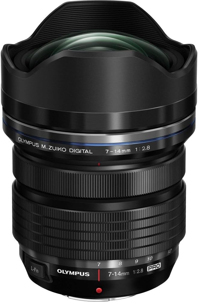 Olympus M.Zuiko Digital ED 7-14mm F2.8 PRO Objektiv, Weitwinkelzoom, geeignet für alle MFT-Kameras (